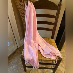 Scarf Winter Cashmere Solid Pink Shawl Wrap Casual Tassel Business Cozy Soft